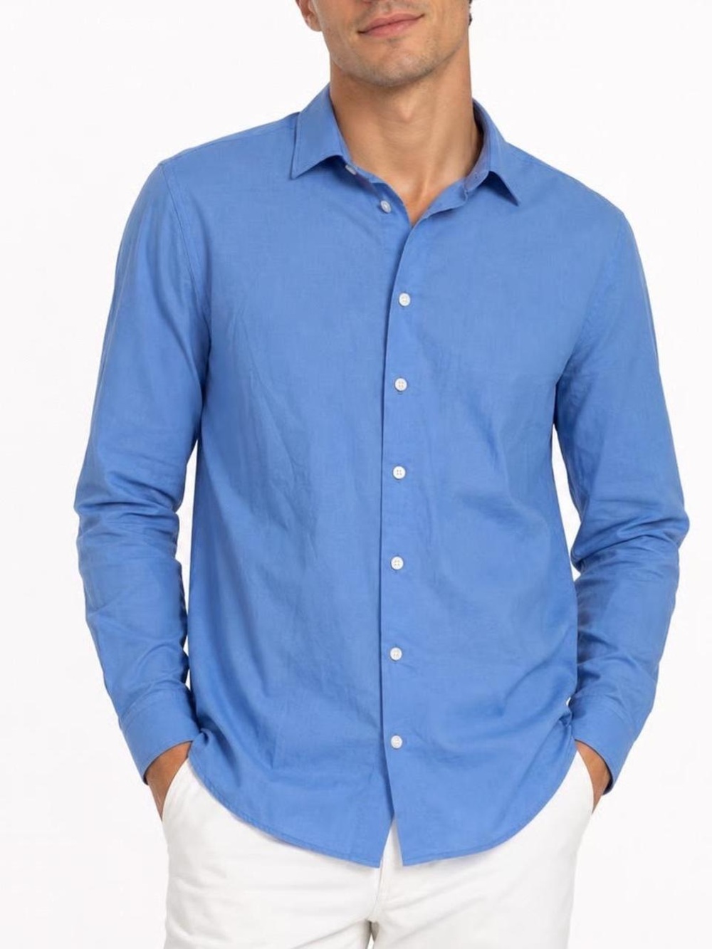 Express 1 MX | Button Down Dress Shirt Blue Long Sleeve New with Tags